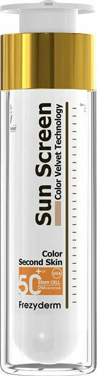 Cremă solară waterproof Color Velvet SPF50+, cu pigment 50 ml, Frezyderm — preț și oferte