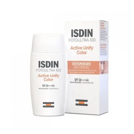 Isdin FotoUltra 100 Active Unify Color Fusion Fluid Cremă de Față cu Protecție Solară SPF50 cu Pigment 50ml Isdinceutics De — preț și oferte