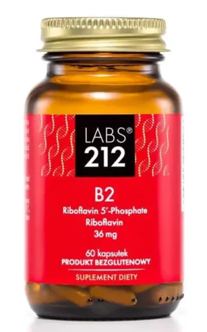 Labs212 Vitamina B2 R-5′-P + Riboflavină (vitamina B2) 60 capsule