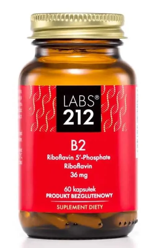 Labs212 Vitamina B2 R-5′-P + Riboflavină (vitamina B2) 60 capsule — preț și oferte