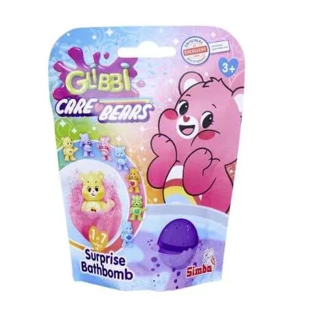 Bomba de baie cu figurina surpriza, Care Bears, +3 ani, 1 bucata, Glibbi — preț și oferte
