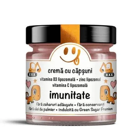 Crema cu capsuni Imunitate Secretele Evei, 250 g, Laboratoarele Remedia — preț și oferte