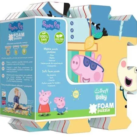 Puzzle de podea din spuma, Peppa Pig Summe, 2 ani+, Trefl — preț și oferte