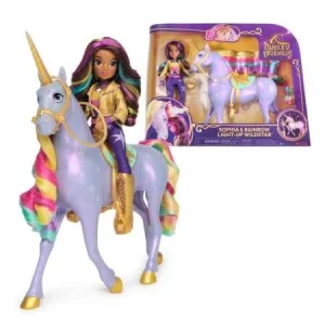 Set Papusa Sophia si Unicornul Wildstar, 4 ani+, Unicorn Academy
