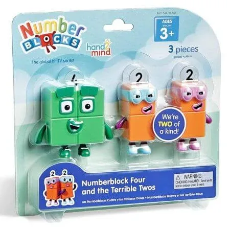 Set figurine Numberblocks, Patru & Teribilii Doi, 3 ani+, Hand2Mind — preț și oferte