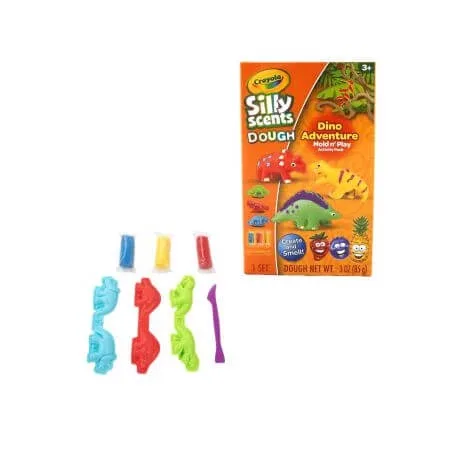 Set plastilina si accesorii Silly Scent, Dinozaur, 3 ani+, Crayola — preț și oferte