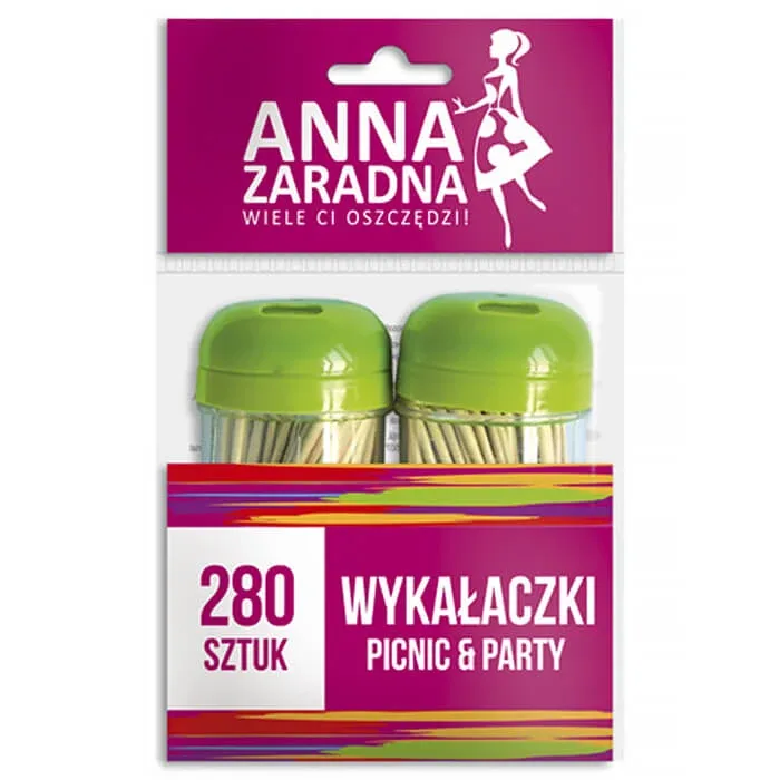Anna Zaradna, scobitori într-un recipient, 2 x 140 bucăți Sarantis — preț și oferte