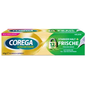 Corega, cremă pentru fixarea protezei dentare, mentă proaspătă, 40 g