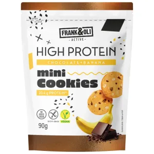 Frank&Oli High Protein, mini fursecuri, ciocolată și banane, 90 g