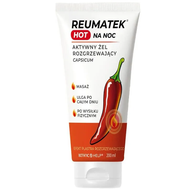 Botanic Help Reumatek Hot, gel activ de noapte încălzitor, 200 ml — preț și oferte