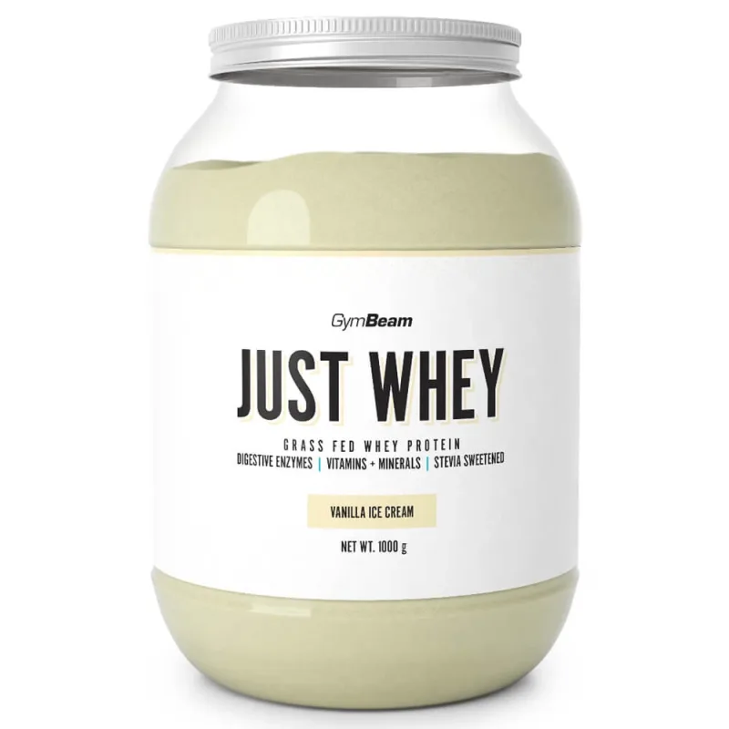 GymBeam Just Whey, aromă de înghețată de vanilie, 1 kg — preț și oferte