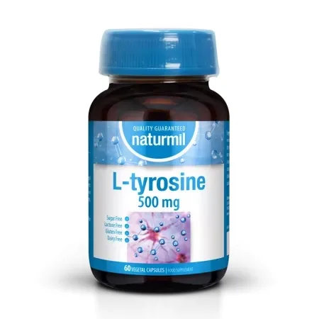 L-Tyrosine 500 mg, 60 capsule, Naturmil — preț și oferte