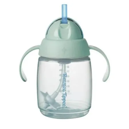 Cana cu pai Trainer, Verde Mint, 6 luni+, TT0518, 240 ml, Tommee Tippee — preț și oferte
