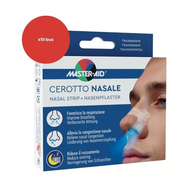 Plasturi nazali Master-Aid, 10 bucati – Pietrasanta Pharma Origomedical — preț și oferte