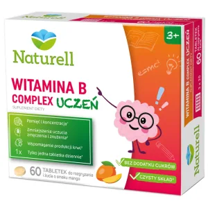 Naturell Vitamina B Complex Pupil, de la 3 ani, 60 comprimate