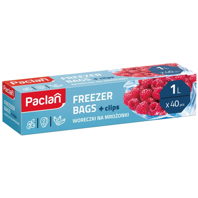 Paclan, pungi pentru congelator, 1 l x 40 bucăți CeDo — preț și oferte