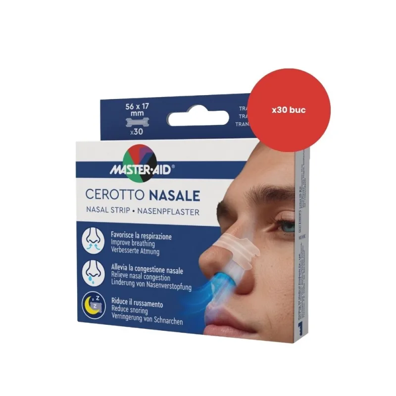 Plasturi nazali Master-Aid, 30 bucati – Pietrasanta Pharma Origomedical — preț și oferte