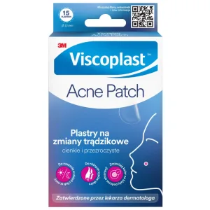 Plasture pentru acnee Viscoplast, plasture pentru acnee, 15 bucăți