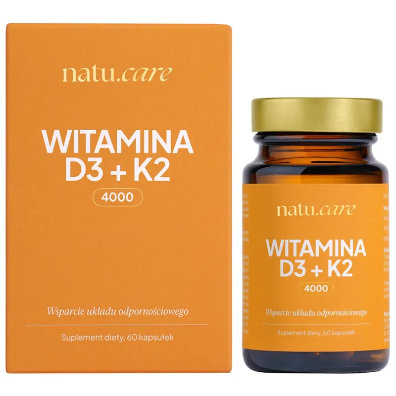Natu.Care Vitamina D3 4000 UI + K2 MK-7, 60 capsule — preț și oferte