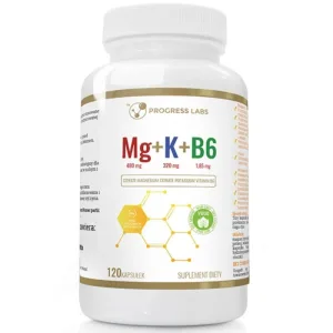Progress Labs Magneziu + Potasiu + B6, 120 capsule