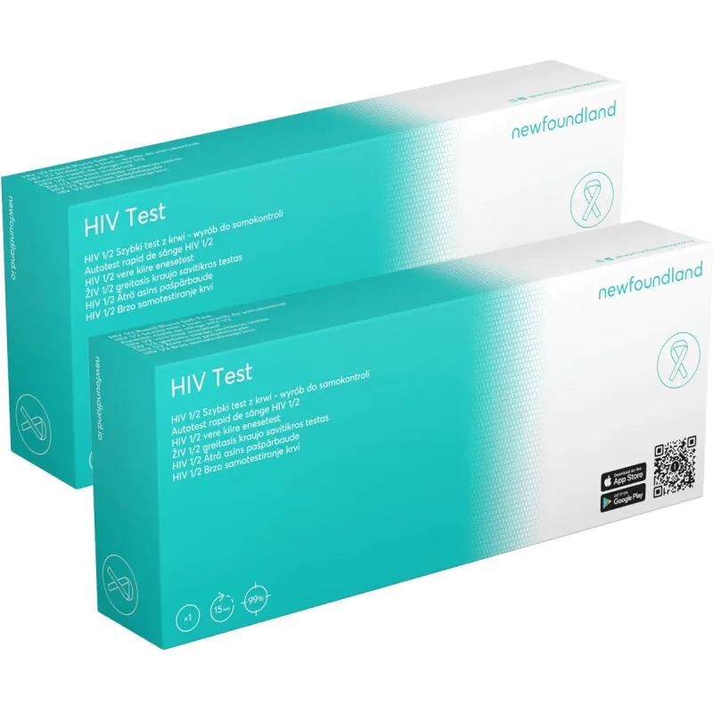 Kit de testare la domiciliu HIV 3in1, test rapid de sânge la domiciliu pentru detectarea infecției cu HIV, 2 bucăți — preț și oferte