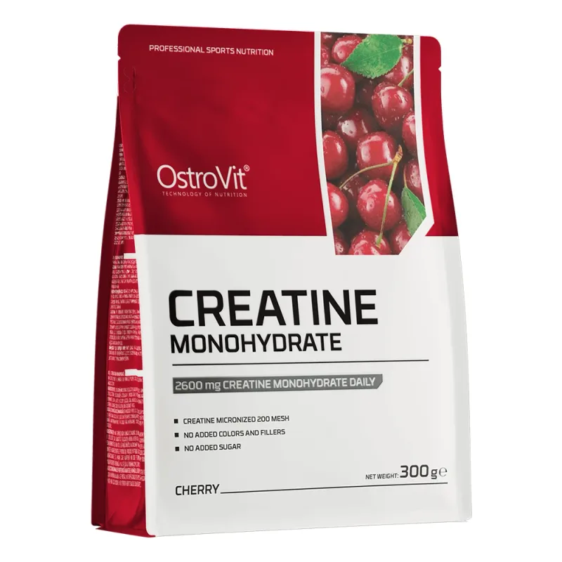 OstroVit Creatină monohidrat, aromă de cireșe, 300 g — preț și oferte