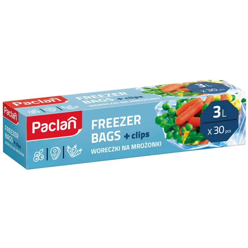 Paclan, pungi pentru congelator, 3 l x 30 bucăți CeDo — preț și oferte