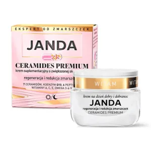Janda Ceramides Premium, cremă suplimentară cu eficiență sporită, regenerare și reducere a ridurilor, 50 ml