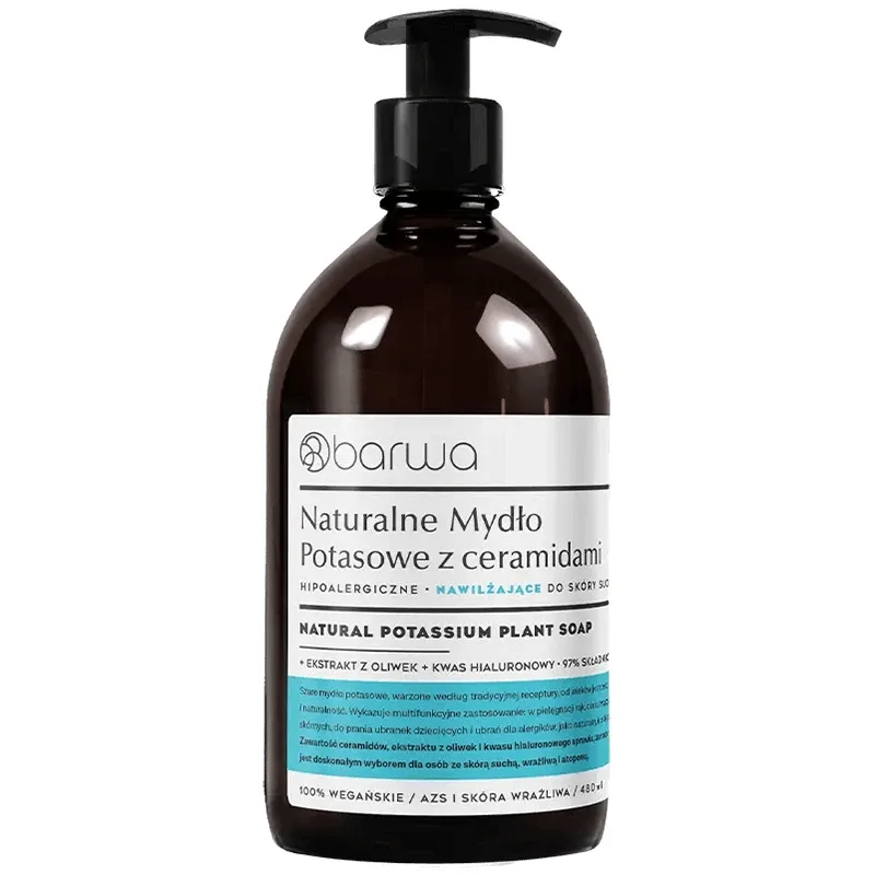Barwa, săpun natural de potasiu cu ceramide, hidratant, 480 ml — preț și oferte