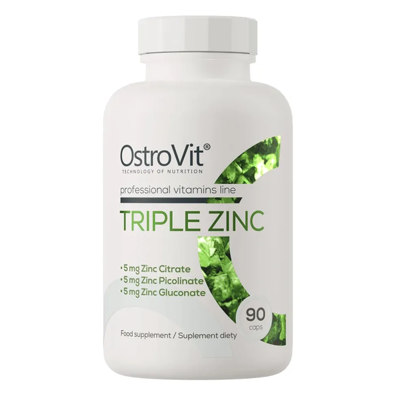 OstroVit Triple Zinc, zinc, 90 capsule — preț și oferte