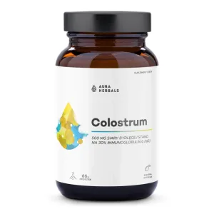Aura Herbals Colostrum 500 mg, aromă de lămâie acră, 66 g