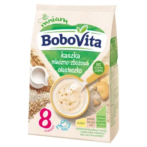 BoboVita Terci de orez cu lapte, biscuit, fără zahăr adăugat, după 12 luni, 210 g