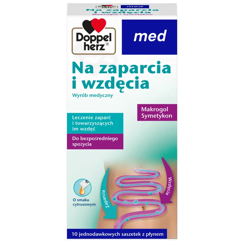 Doppelherz Med Pentru constipație și flatulență, macrogol 10 g, 10 plicuri — preț și oferte