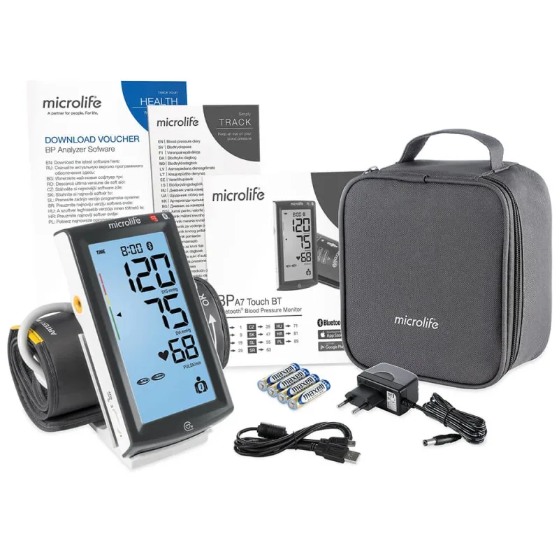Microlife BP A7 Touch, tensiometru automat pentru brațul superior cu sursă de alimentare — preț și oferte