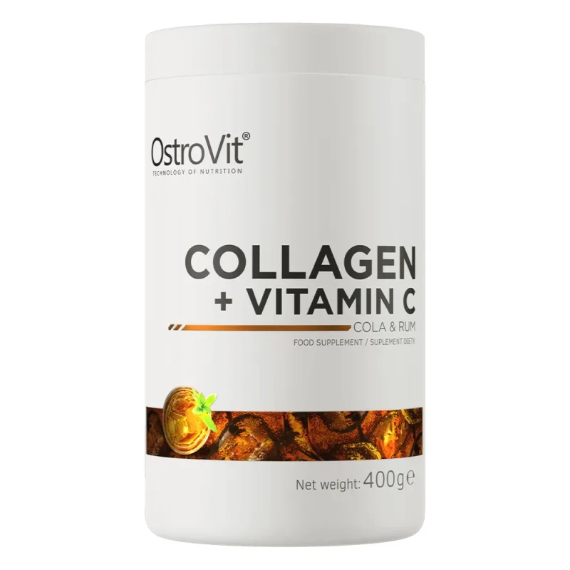 OstroVit Colagen + Vitamina C, aromă de rom cola, 400 g — preț și oferte
