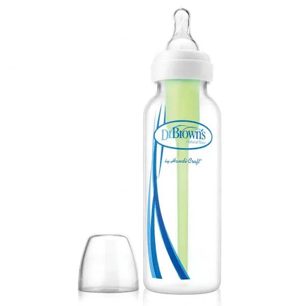 Dr Brown's, sticlă anti-colică, opțiuni standard cu tetină nr. 1, 250 ml — preț și oferte