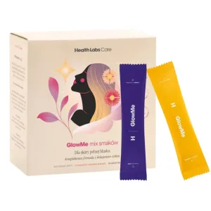 Health Labs GlowMe, aromă de zmeură, 15 pliculețe + aromă de ananas-mango, 15 pliculețe
