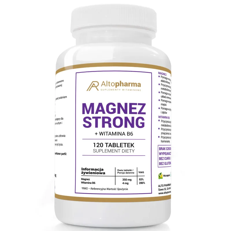 AltoPharma Magneziu puternic + vitamina B6, 120 comprimate — preț și oferte