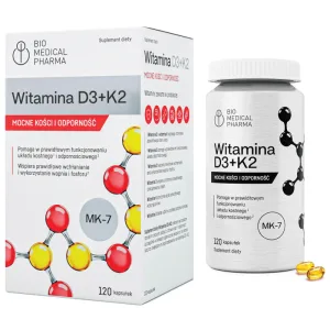 Bio Medical Pharma Vitamina D3+K2, 120 capsule