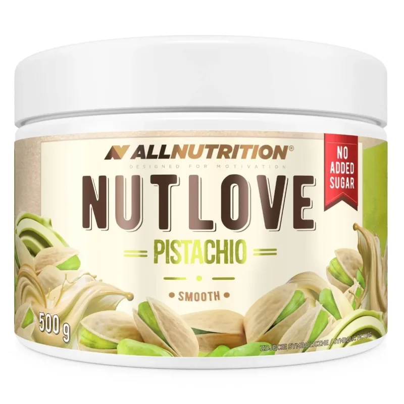 Allnutrition Nutlove Pistachio, cremă de fistic, netedă, fără zahăr adăugat, 500 g — preț și oferte