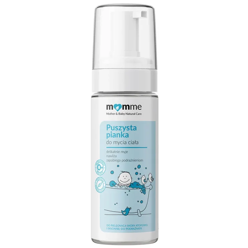 Momme, spumă pufoasă pentru spălarea corpului, de la naștere, 150 ml — preț și oferte