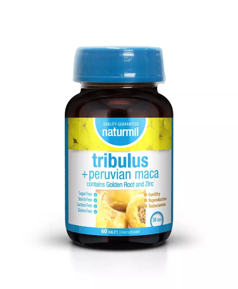 Tribulus + Peruvian Maca, 60 tablete, Naturmil — preț și oferte