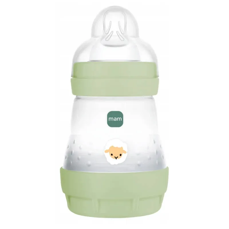 MAM Perfect Start, biberon anti-colic, cu tetină din silicon, Grounding in Nature, unisex, de la 2 luni, 160 ml — preț și oferte