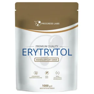 Progress Labs Erythritol, pulbere de zahăr cu conținut scăzut de calorii, 1000 g