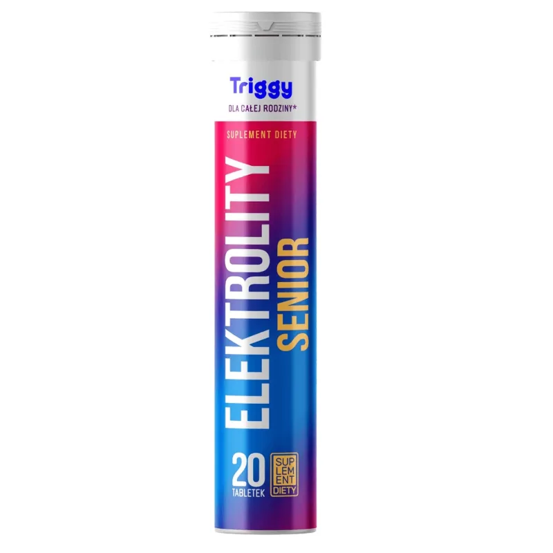 Triggy Elektrolity Senior, aromă de lămâie, 20 comprimate efervescente — preț și oferte