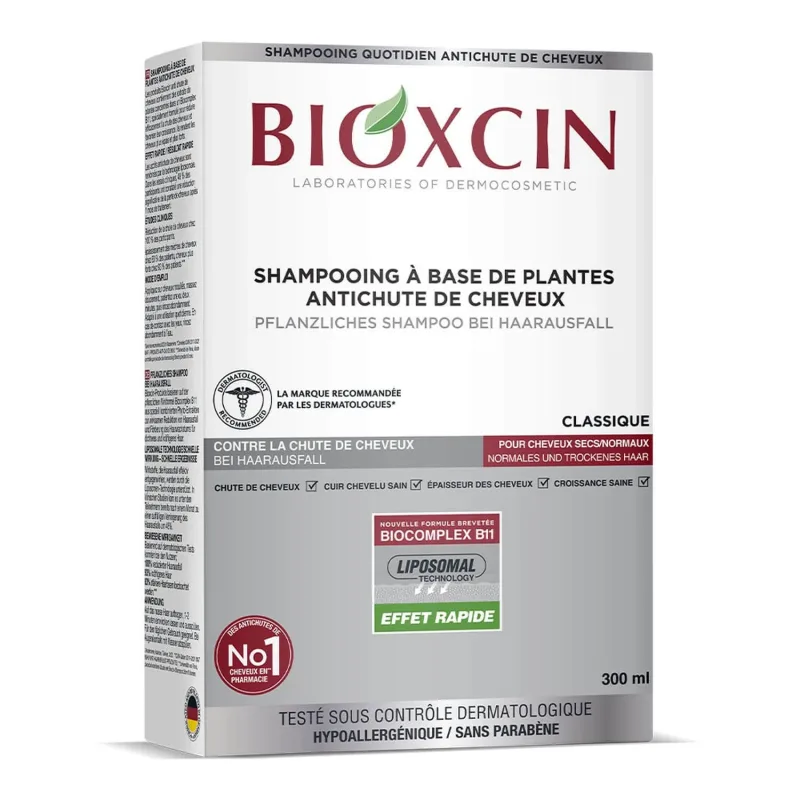 Bioxcin Classic, șampon împotriva căderii părului pentru păr uscat și normal, 300 ml — preț și oferte