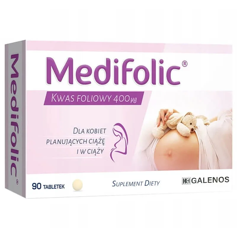 Medifolic, acid folic 400 µg, 90 comprimate Galenos — preț și oferte