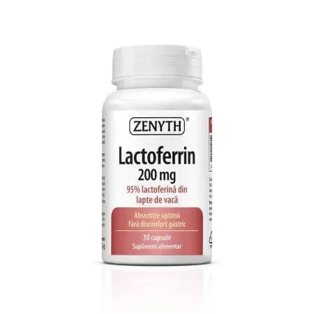 Lactoferrin, 30 capsule, Zenyth — preț și oferte