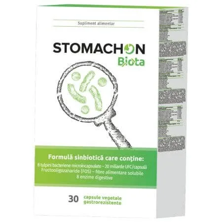 Stomachon Biota, 30 capsule vegetale gastrorezistente, NaturPharma — preț și oferte
