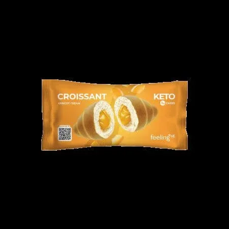 Croissant proteic cu crema de caise, 50 g, FeelingOK — preț și oferte